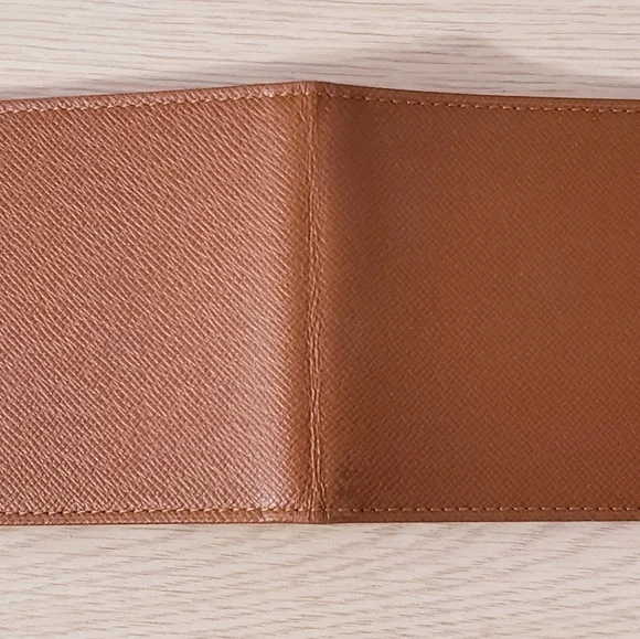 Louis Vuitton Brown Leather Card Holder ID Wallet Case - Picture 10 of 11